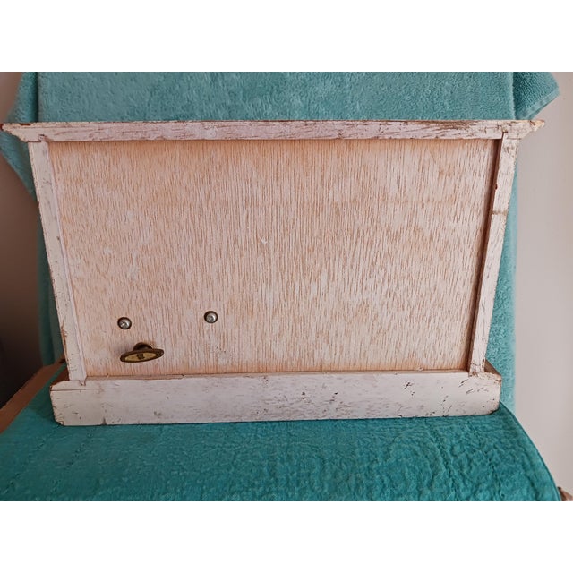 Vintage 5 Drawer Florentine Jewelry Chest Case, Lined 1960's For Sale - Image 4 of 11