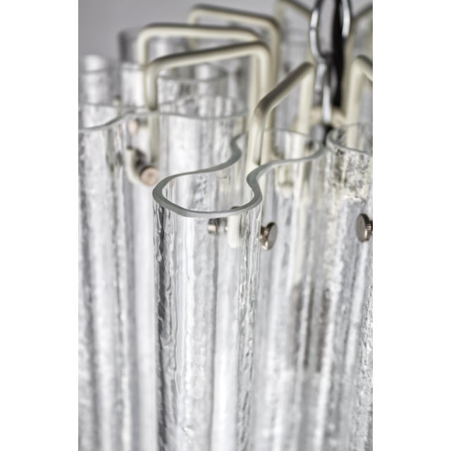 Metal Venini Infinity Pendant in Hand-Blown Corteccia Murano Glass, Italy, 1960s For Sale - Image 7 of 11