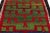 Rug & Kilim 1950s Vintage Tulu Rug, Blue Border With Green and Red Geometric Pattern For Sale - Image 4 of 6