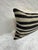 Turkish Hemp Pillow Cushion Natural Beige Black Pillow Cushion Cover 16" x 24" For Sale - Image 4 of 4