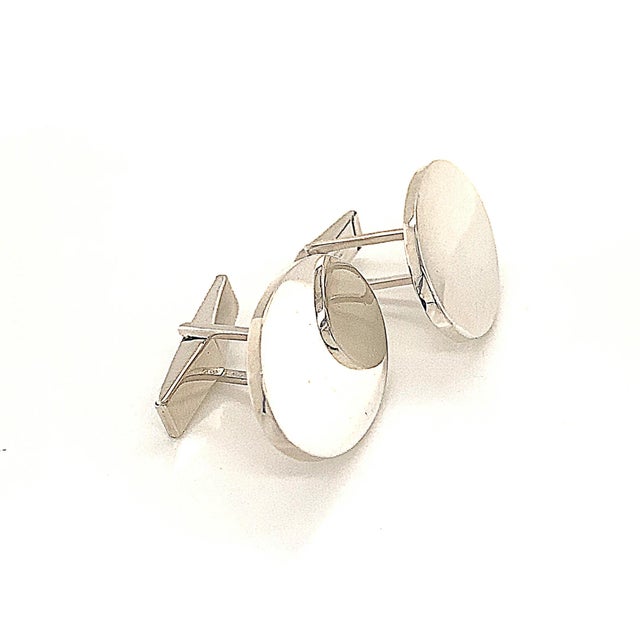 1990s Tiffany & Co Estate Sterling Silver Cufflinks, 2 Pieces For Sale - Image 11 of 12