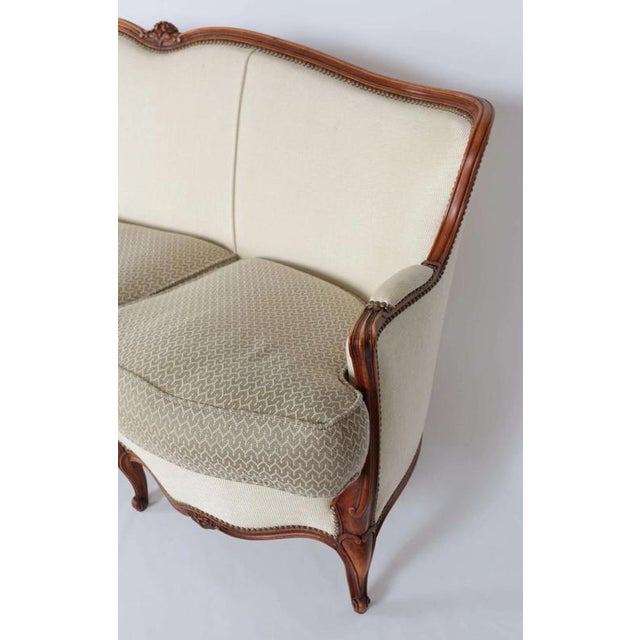 Mid-Century Louis XV Style Sofa For Sale - Image 3 of 9