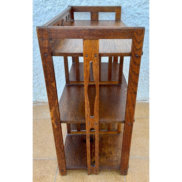 20th Century Arts & Crafts Oak Wall Shelf For Sale - Image 6 of 10