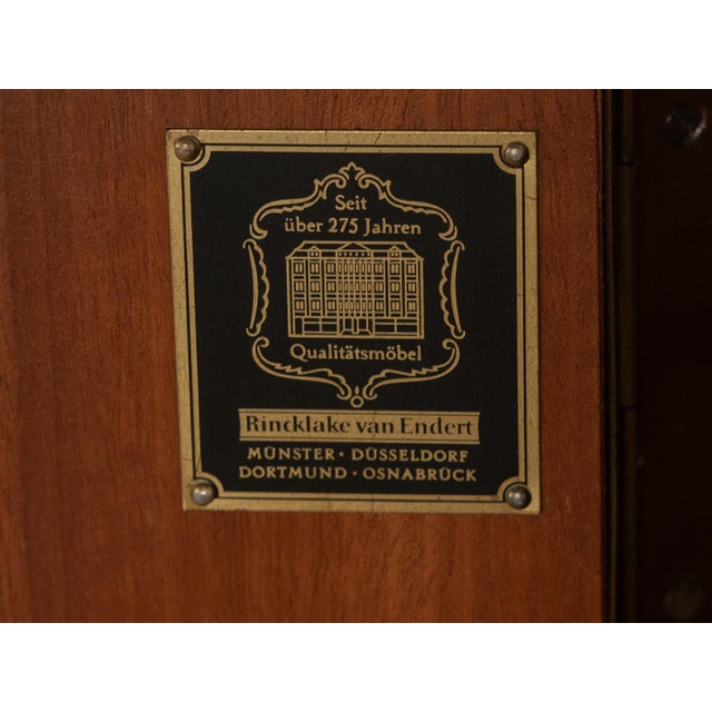 Glass Walnut Sideboard with Doors, 1960s For Sale - Image 7 of 8