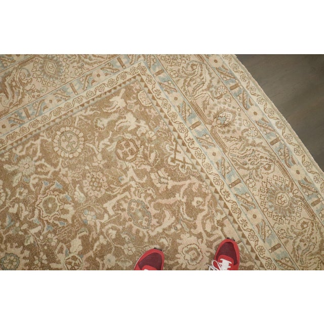 Brown Antique Persian Malayer Rug rug no.j4163 For Sale - Image 11 of 11