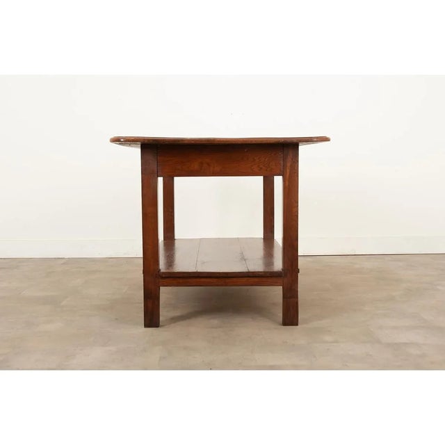 French 19th Century Two Board Walnut and Oak Work Table For Sale - Image 11 of 12