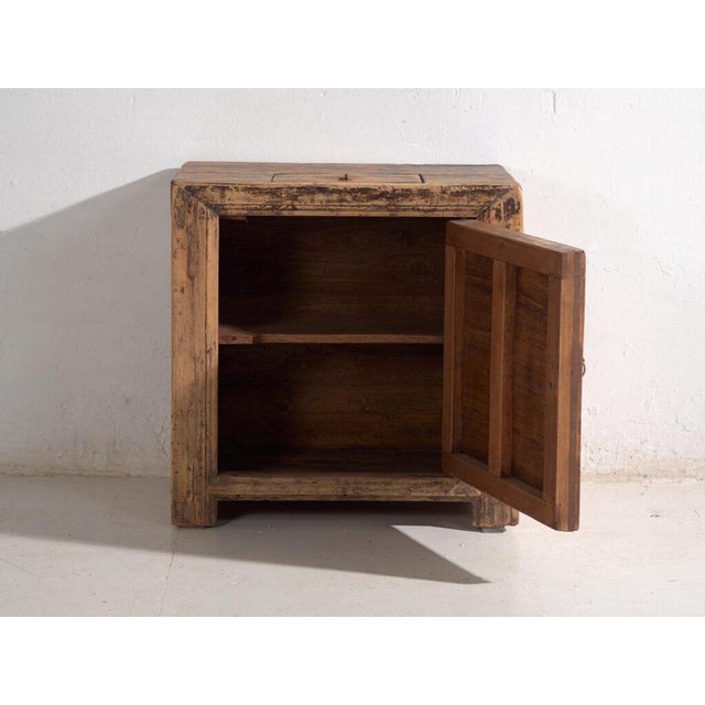 Low Chinese Shanxi Side Cabinet in Elm For Sale - Image 3 of 11
