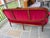 2000 - 2009 Mid-20th Century Italian Louis XVI Style Carved Walnut & Crimson Velvet Sofa by Meroni Francesco For Sale - Image 5 of 10