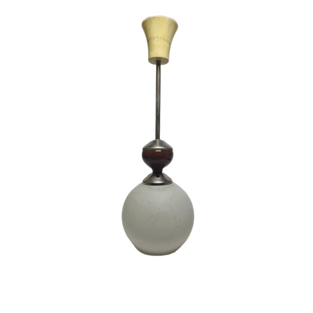 Postmodern Communist Pendant Lamp, Poland, 1970s For Sale - Image 9 of 9