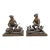 Pair 19th Century Austrian Bronze Hunter Sculptures For Sale