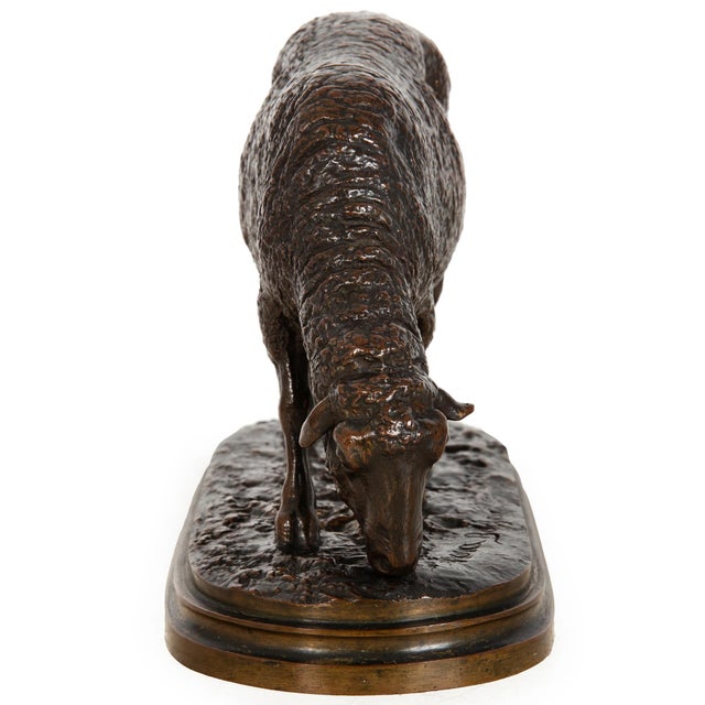 Late 19th Century Authentic Lifetime Bronze Sculpture of “Grazing Ewe” by Rosa Bonheur Ca. 1860s For Sale - Image 5 of 18