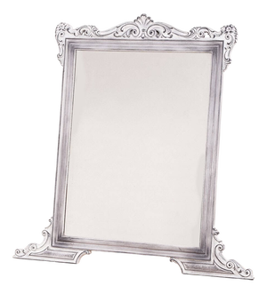 Vintage Silver Wooden Mirror