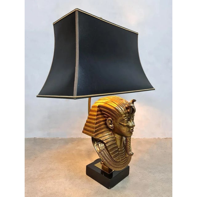 Vintage Pharaoh Table Lamp from Deknudt Lusterie For Sale - Image 4 of 7