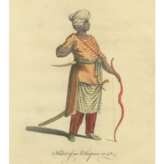 European School Artist, Habit of an Ethiopian, 1749, Engraving For Sale - Image 6 of 9