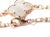 Metal Van Cleef & Arpels Rose Gold 20 Motif Alhambra Obsidian Necklace For Sale - Image 7 of 9