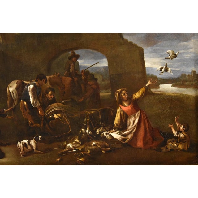 After Jan Miel, Landscape, 1650, Oil on Canvas For Sale - Image 11 of 14