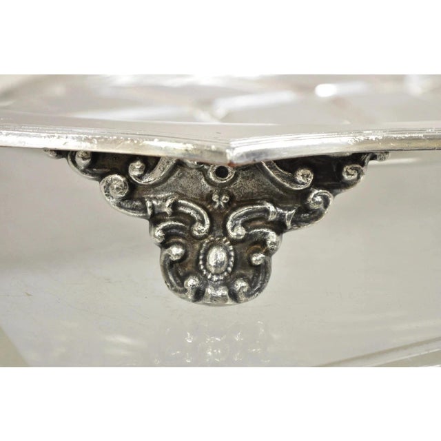 Sheffield Vintage English Sheffield Meat Cutlery Serving Platter Tray "Asc" Monogram For Sale - Image 4 of 11