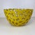 1990s Contemporary Free Form Cutout Ceramic Decorative Bowl in Mustard Yellow For Sale - Image 9 of 13