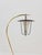 Metal Mid-Century German Arc Floor Lamp in Brass, 1960s For Sale - Image 7 of 12