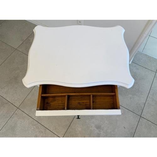 Biedermeier Rustic Sewing Table For Sale - Image 4 of 11