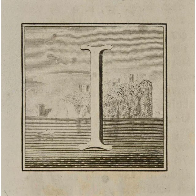 Letter of the Alphabet I, from the series "Antiquities of Herculaneum", is an etching on paper realized by Luigi...