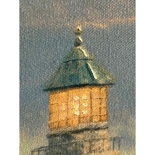 1990s Thomas Kinkade "Sea of Tranquility" Gallery Proof (G/P) Canvas – Rare Gold Seal For Sale - Image 4 of 12