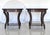 Set of oversized accent/end tables made out of solid wood, robustly built, yet with exquisite proportions and elegant...