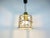 1960s Mid-Century Iron and Bubble Glass Pendant Lamp by Glashütte Limburg For Sale - Image 6 of 12