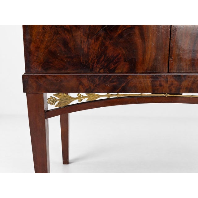 Swedish Grace Cabinet in Flamed Mahogany For Sale - Image 12 of 16