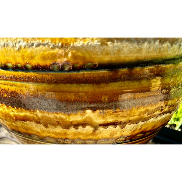 Metal Mid 20th Century Mid-Century Modern Lava Drip Glaze Table Lamp For Sale - Image 7 of 7