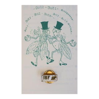 Harry’s New York Bar Paris International Bar Fly Ibf Lapel Enamel Lapel Badge For Sale