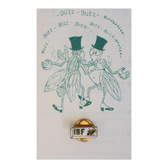 Harry’s New York Bar Paris International Bar Fly Ibf Lapel Enamel Lapel Badge For Sale