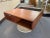 You are viewing a handsome and hard-to-find Walnut + Leather #4050 Display Coffee Table, designed by Jens Risom for his...