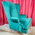 Scalamandre Wuthering Heights Emerald Green Velvet Upholstered Grandfather Chairs of Late 20th Century - 2 Available For Sale In Las Vegas - Image 6 of 16