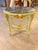 Vintage French Cherub Side Table Sage Green Marble Top For Sale - Image 4 of 8