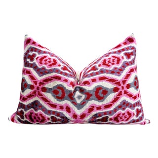 Canvello Artisan-Crafted Decorative Pillow With Geometric and Floral - Down Insert Included For Sale