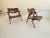 Brown 1951 Vintage Hans Wegner Sawbuck Chairs for Carl Hansen Ch28 in Oak & Leather- a Pair For Sale - Image 8 of 12