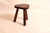 Tripod Stool in Varnished Wood with Brass Nails, 1960s For Sale - Image 9 of 9