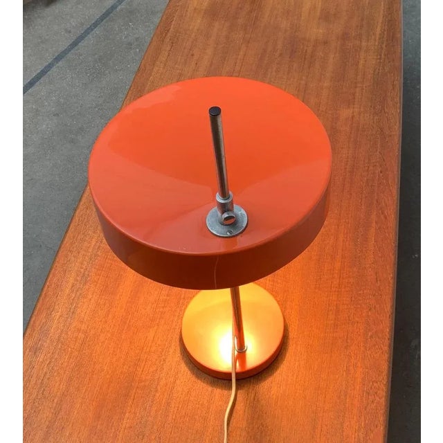 Orange Mid-Century Minimalist Table Lamp For Sale - Image 8 of 18