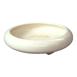 Antique Chinese Pottery Glazed & Footed Low Bowl Circa 1920
