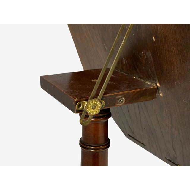 Baker Furniture, Tilt-Top End Table, Mahogany, Rosewood, Brass, Usa, 1970s For Sale - Image 10 of 12