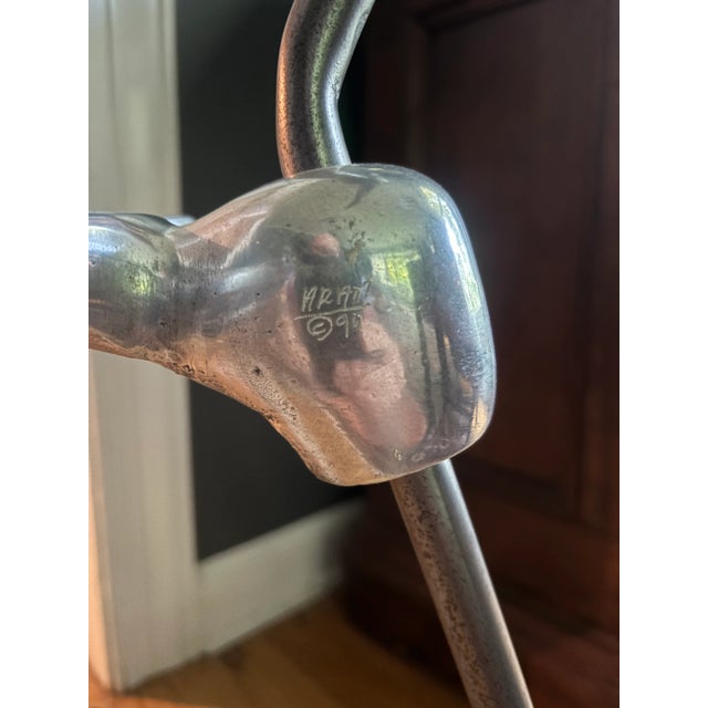 Mid-Century Modern Vintage Michael Aram Skeleton Chairs, a Pair For Sale - Image 3 of 15