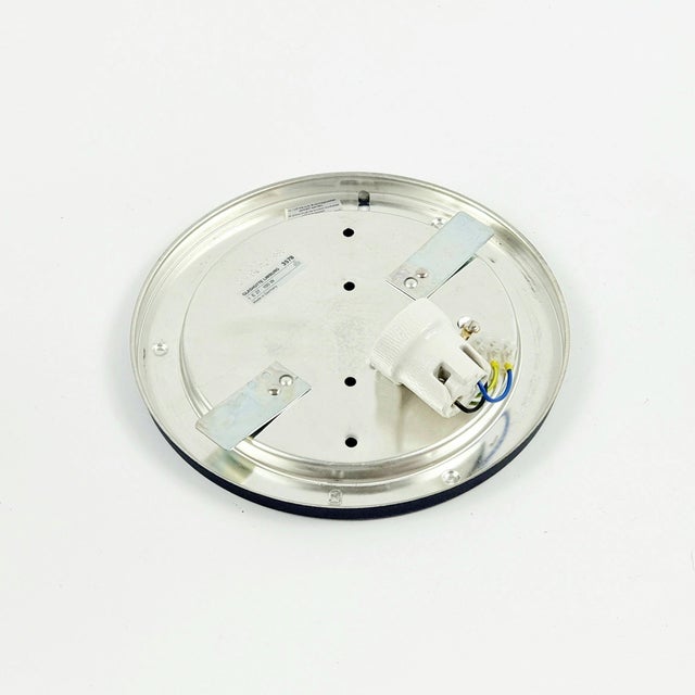 Mid Century Geometric Glass Flush Mount or Wall Light/Sconce From Limburg, Germany, 1970s For Sale - Image 10 of 11