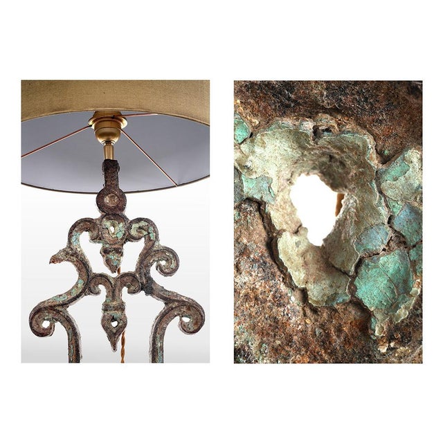 Cast Iron Balustrade Lamp For Sale - Image 3 of 4