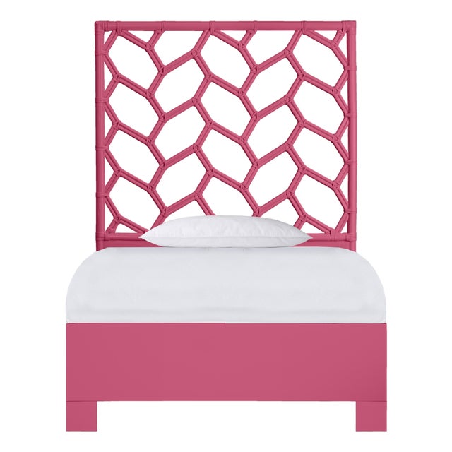 Silas Platform Bed Twin - Pink For Sale