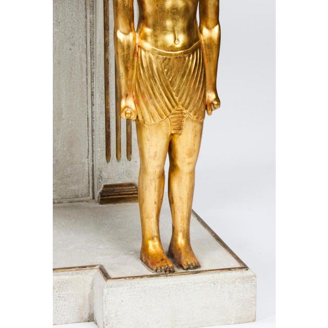 1950s French Empire Style Painted Console Table, Mid-20th-Century For Sale - Image 5 of 18