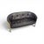 Bz49 sofa by Hans Ell for 't Spectrum / 1970 / dark brown leather Width 150 Depth 80 Height 70 Seat height 40 cm