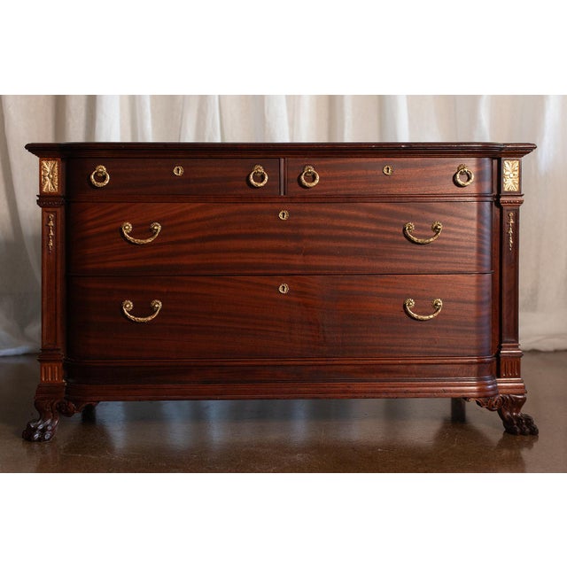 Antique French Mahogany Chest of Drawers For Sale - Image 13 of 13