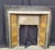 Gold Late 19th Century Victorian English Iron and Ceramic Tile Fireplace Insert For Sale - Image 8 of 8