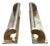 Large Edwardian Brass Pull Handles, Set of 2 For Sale